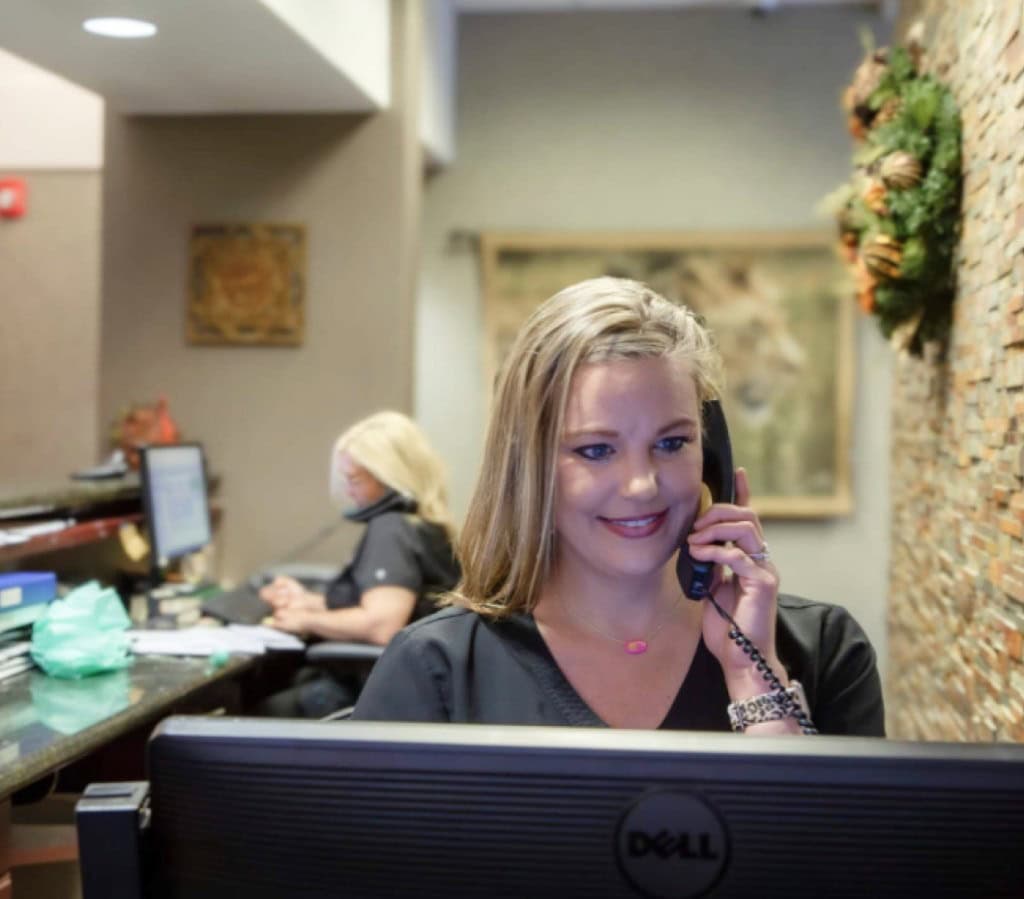 staff answering phones