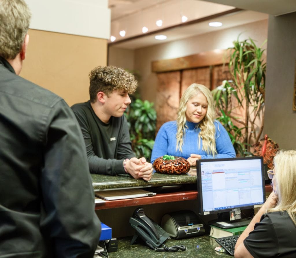 patients checking in